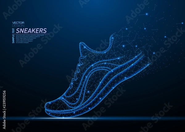 Obraz Bliska trampki buty