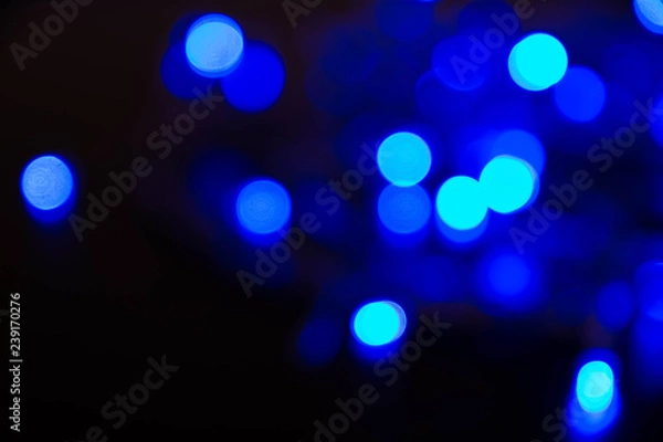 Fototapeta blue bright garland