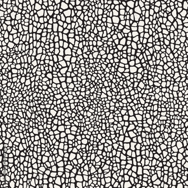 Fototapeta Otoczak mozaiki tekstury organiczny tło. Wektor wzór kamienia bez szwu