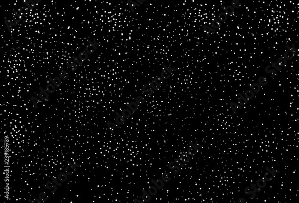 Fototapeta Stars dot and spots galaxy space black and white distress seamless pattern abstract background vector illustration