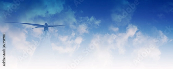 Fototapeta Windrad mit himmel