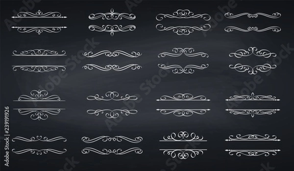 Fototapeta Swirl, scroll and divide