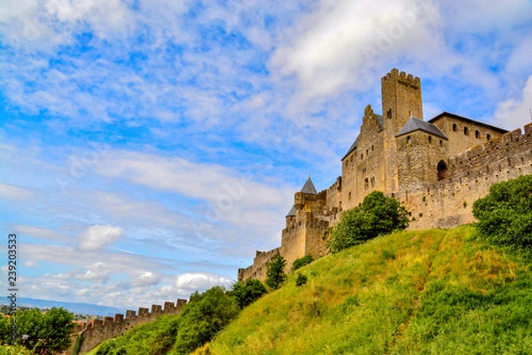 Fototapeta Carcassonne from below
