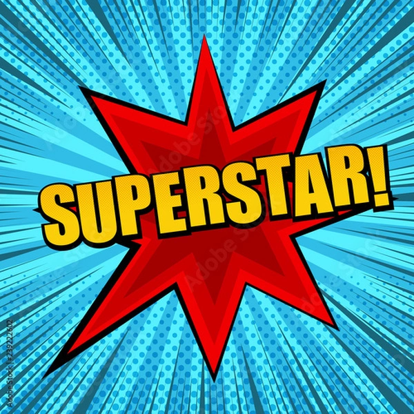 Obraz Komiks super jasny szablon