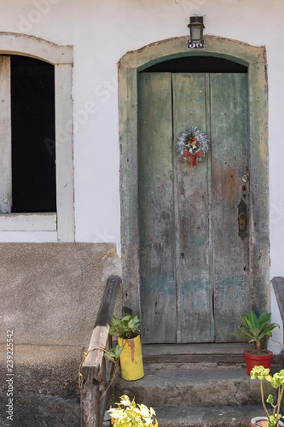 Obraz door in old house