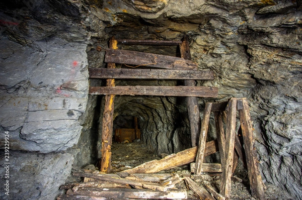 Fototapeta Old gold mine