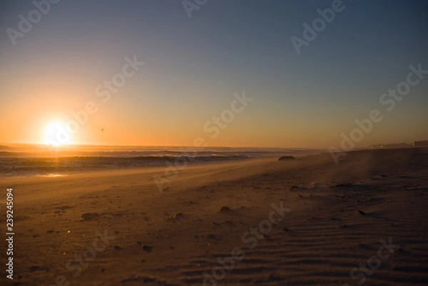 Obraz Sunset in Cape Town, South Africa with view towards Table Mountain