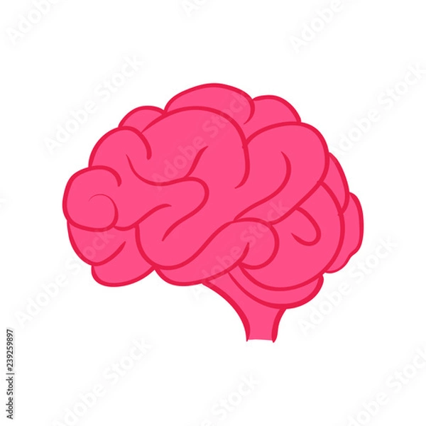 Fototapeta creative icon brain symbol design