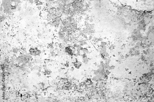 Fototapeta Texture, wall, concrete, it can be used as a background . Wall fragment with scratches and cracks
