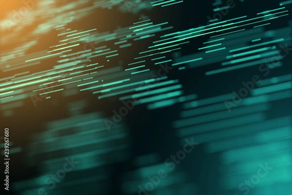 Obraz Digital graphic computer generated energy motion copy space blur  background