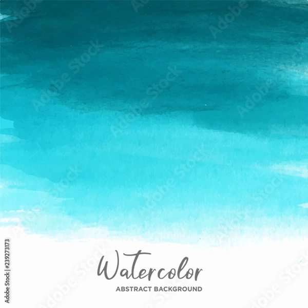 Fototapeta blue watercolor texture background