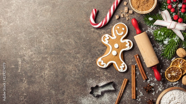 Obraz Christmas baking concept