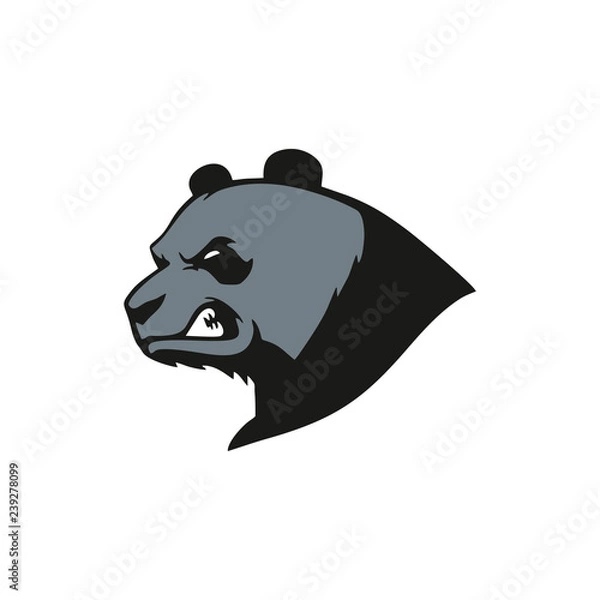 Obraz Flat vector cartoon bear 