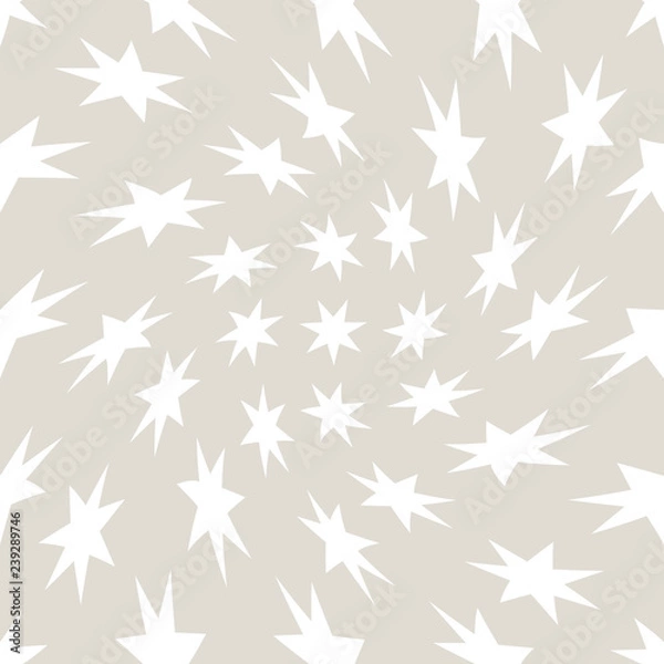 Fototapeta Seamless geometric star vector pattern. Retro design backdrop texture.