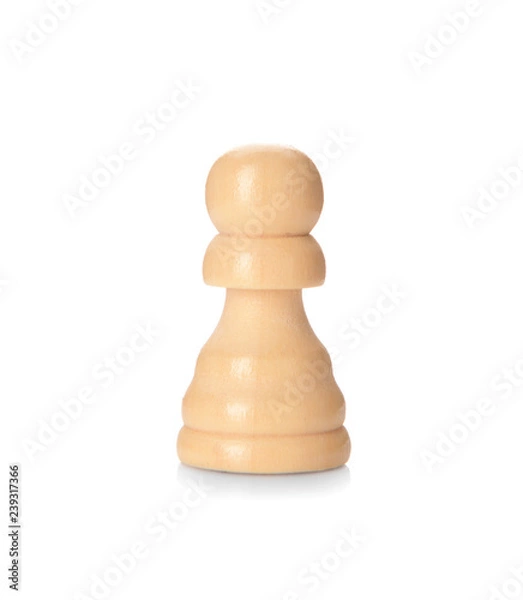 Fototapeta Chess piece on white background