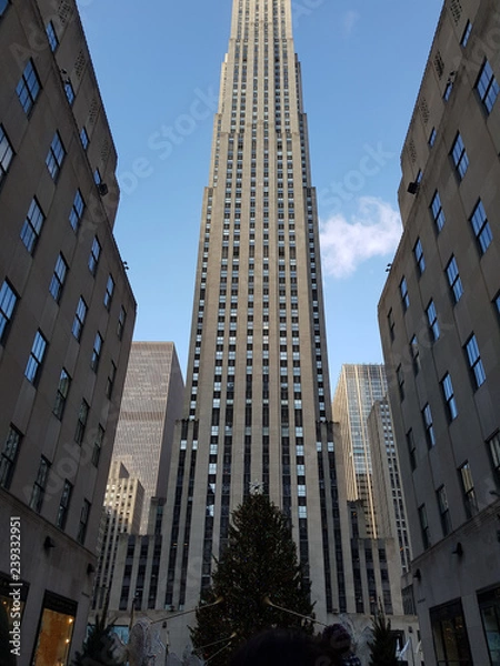 Obraz rockefeller plaza towering skyscraper