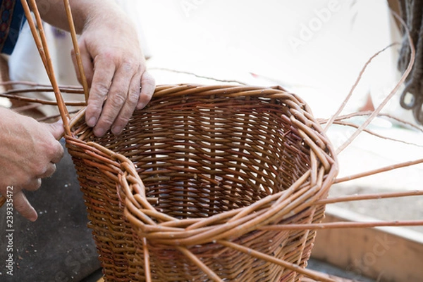 Fototapeta Basket wicker at work 