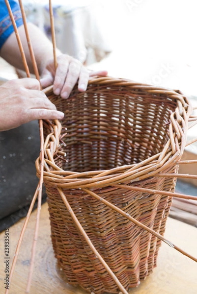 Fototapeta Basket wicker at work 