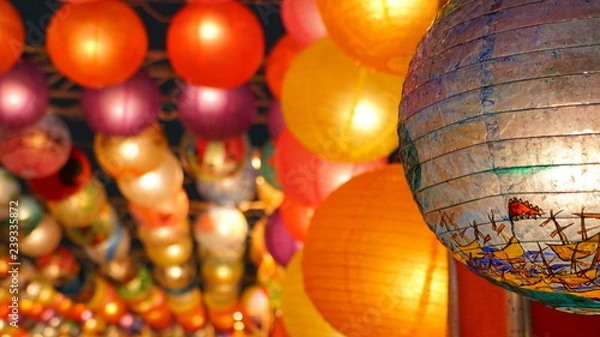 Obraz OSAKA光のルネサンス2018の台湾ランタン