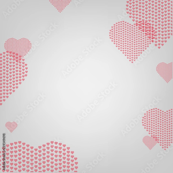 Obraz Heart With Grey Background