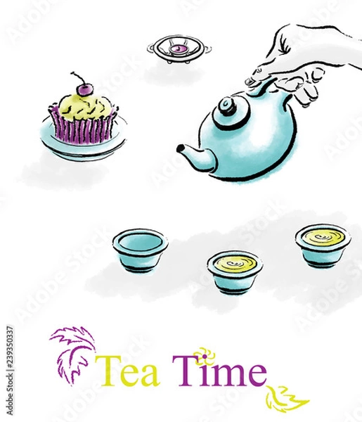 Fototapeta Chinese tea ceremony