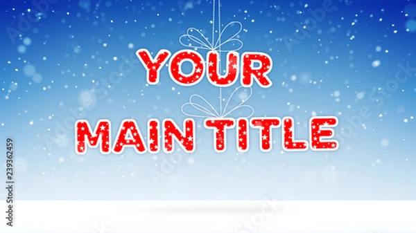 Obraz Hanging Text Title