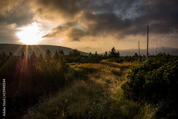 Obraz krkonoše sunset nature