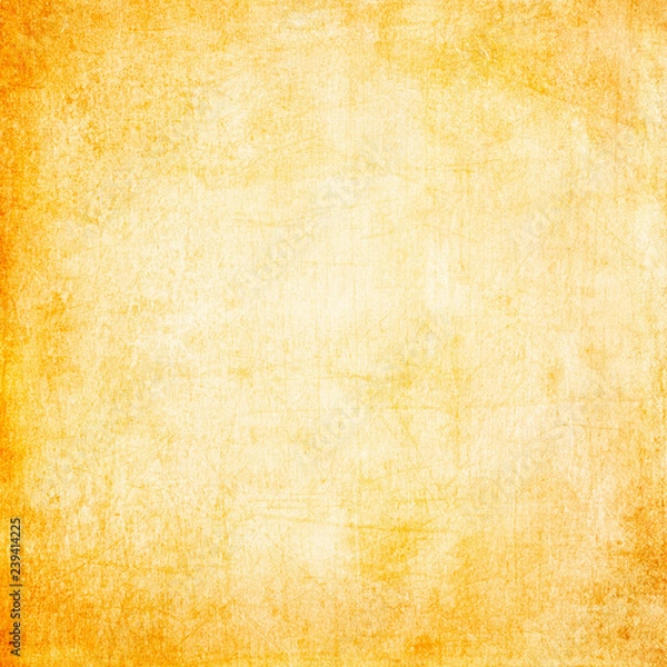 Fototapeta Brown grunge background old paper,paper texture, retro, vintage, dust, scratch, blank, page, yellow, orange