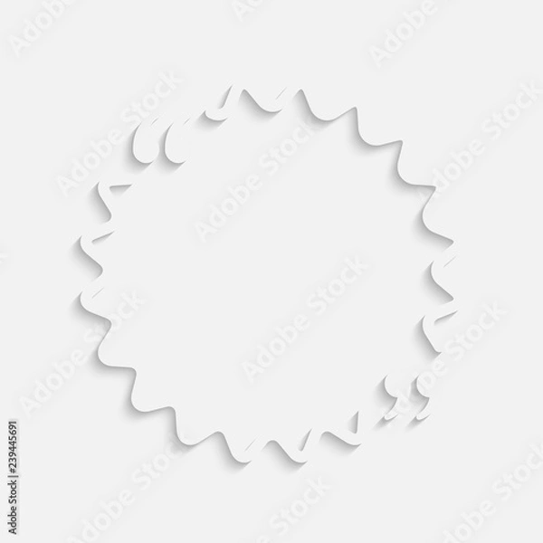 Obraz Vector Circle Speech Bubble Quote Blank Template.