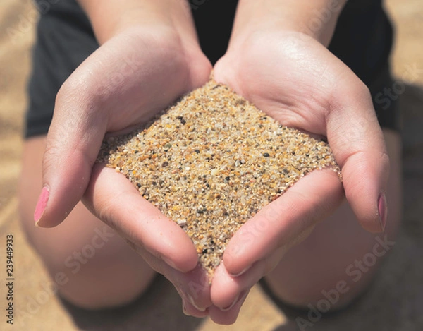Fototapeta Sandy Hands