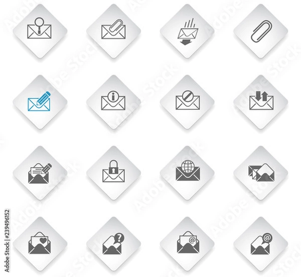 Fototapeta envelope icon set