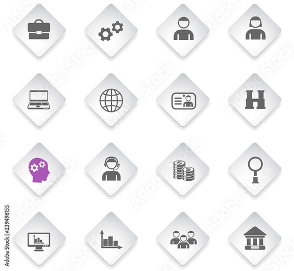 Fototapeta management icon set