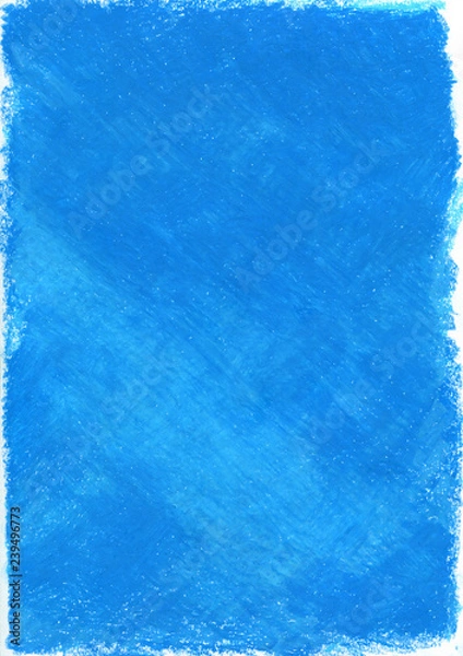 Obraz 青いクレヨンの背景グラフィック素材