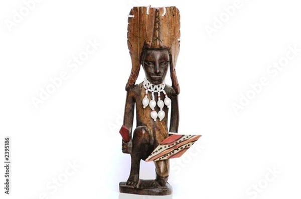 Fototapeta guerrier à genoux