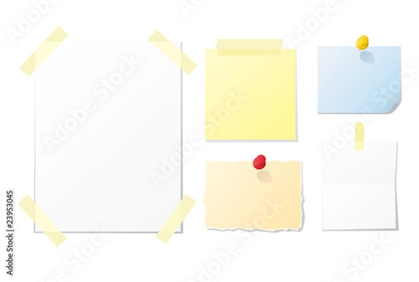 Obraz Vector Paper Notes