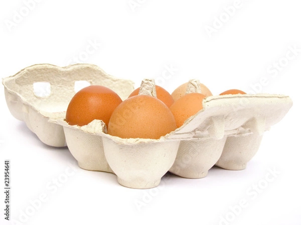 Fototapeta Eier in der Eierpackung