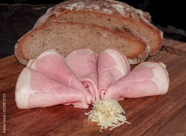 Obraz Ham and Bread Snack