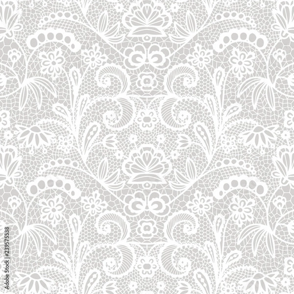 Obraz Lace seamless pattern with flowers