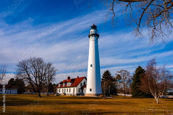 Fototapeta Wind Point Lighthouse