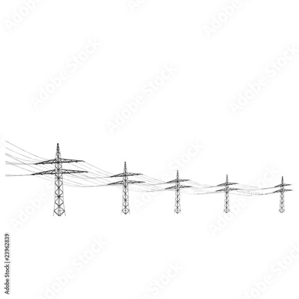 Obraz strommast_vektorszene_01