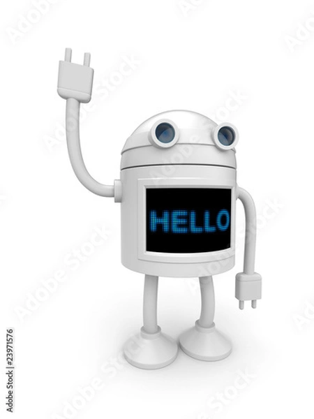 Fototapeta Android say hello!