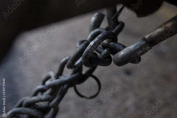 Obraz old rusty chain