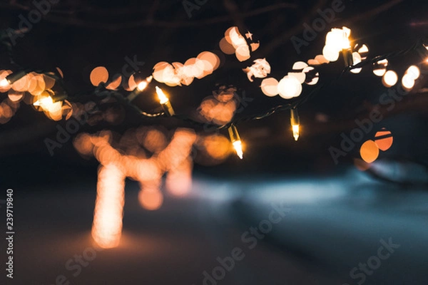 Obraz candles on black background