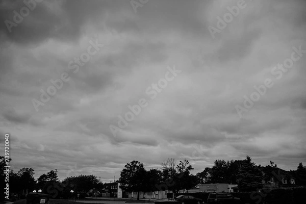 Obraz clouds over the timelapse