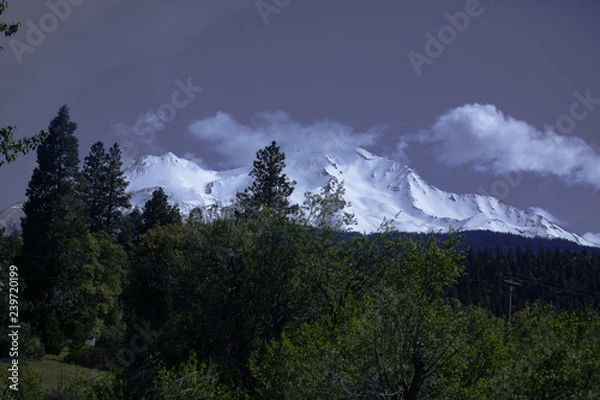 Obraz clouds over the mountains