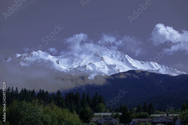 Obraz clouds over mountains