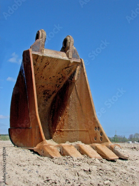 Obraz bulldozer shovel