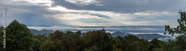 Fototapeta panorama of mountains