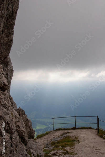 Fototapeta view from the top of mountain