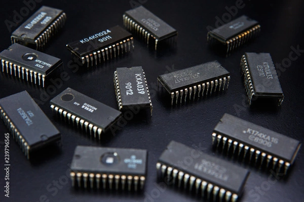 Fototapeta Electronic chip